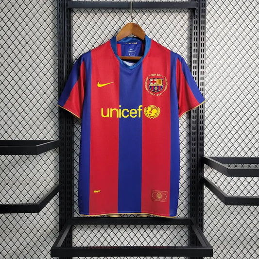 Vintage Barcelona Home Football Jersey 2007/2008 1:1 Thai Quality