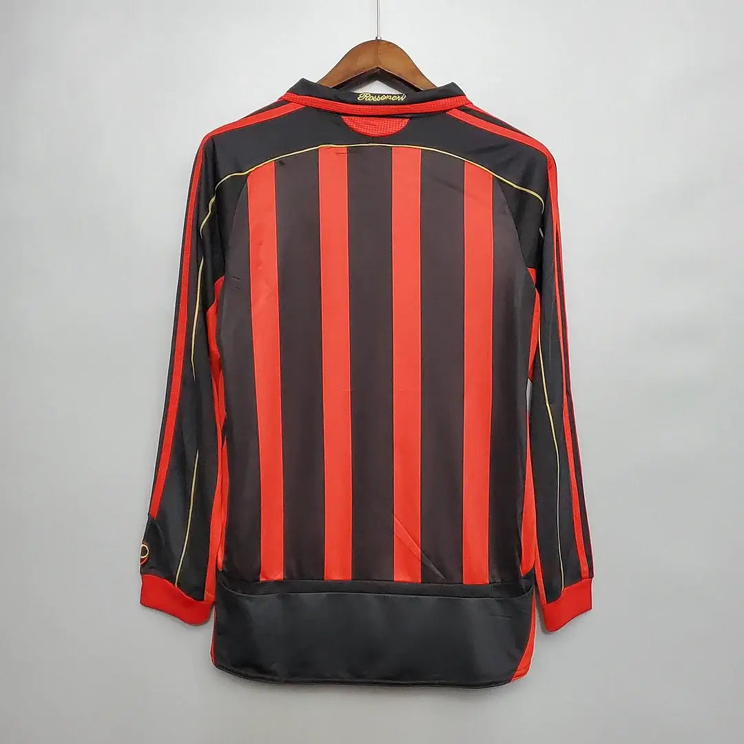 2006/2007 Retro Long Sleeve AC Milan Home Football Jersey 1:1 Thai Quality