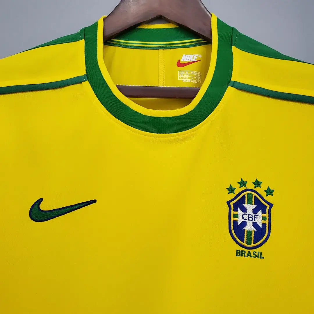 1998 Retro Brazil Football Home Jersey