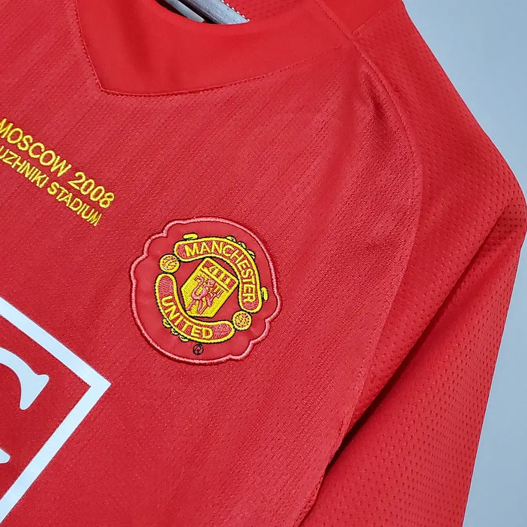 2007/2008 Retro Manchester United Home Champions League Edition Football Jersey 1:1 Thai Quality