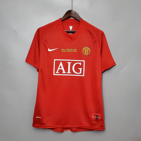 2007/2008 Retro Manchester United Home Champions League Edition Football Jersey 1:1 Thai Quality